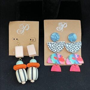 Plunder Earrings Millie and Geometric Statement Set